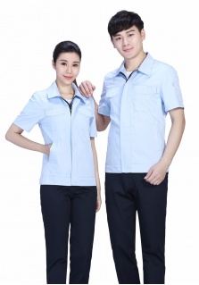 蓝白上衣+藏蓝裤